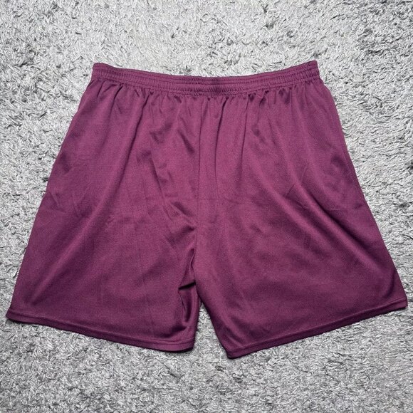 Real Essentials Shorts Mens XL Red Burgundy 6'' Inseam Drawstring Pockets Casual - Picture 2 of 13